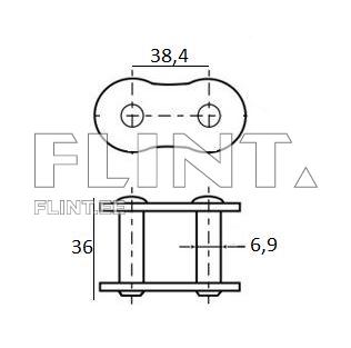 Ketilukk Claas 0028600 (ts-ts 38,4mm) 6,92mm sõrm