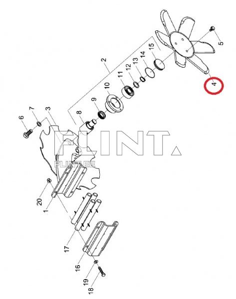 Randaali ääreketas 460x6mm 00310892 (vasak) Horsch