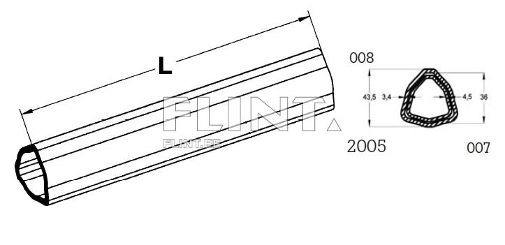 Profiiltoru kolmnurk 36x4,5mm - L-3000mm