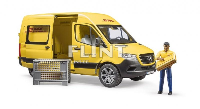 DHL MB Sprinter juhiga (45,5x16,3x18,5cm) Bruder