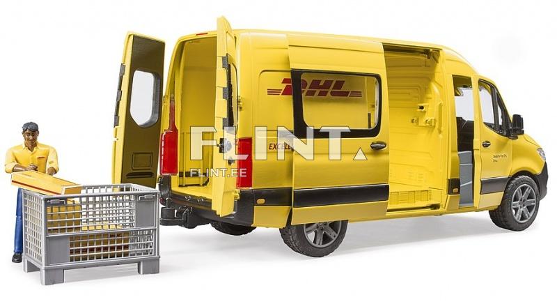 DHL MB Sprinter juhiga (45,5x16,3x18,5cm) Bruder