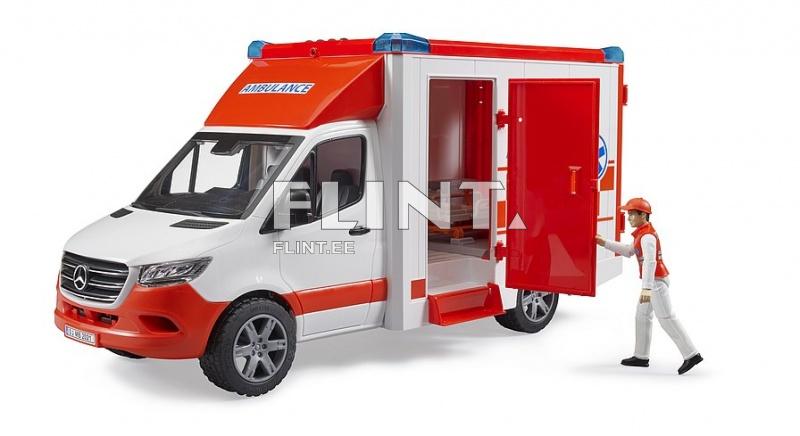 Kiirabi auto MB Sprinter (45,5x17x22cm) Bruder