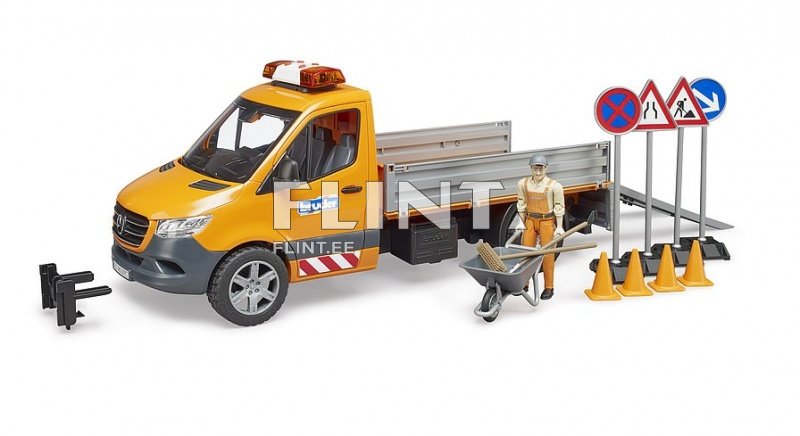 Teetööline autoga MB Sprinter (40,8x18x18,8cm) Bruder