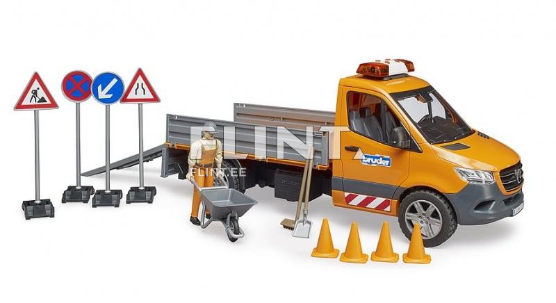 Teetööline autoga MB Sprinter (40,8x18x18,8cm) Bruder