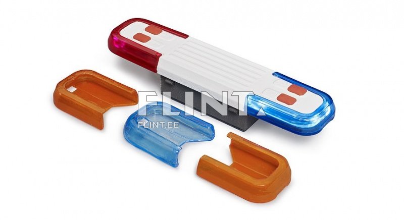 Vilkurid sinine/oranz/punane Bruder