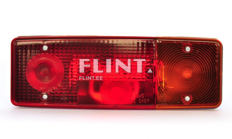 Toote pilt näitab auto tagatulede komplekti, millel on selgelt nähtavad punased ja oranžid valguskatte detailid. Vasakul küljel on ümmargune punane valgusti, paremal küljel on oranz valguslähte detail.