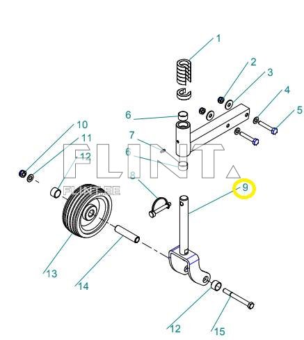 Tugiratta kahvel Peruzzo Fox (05009502)