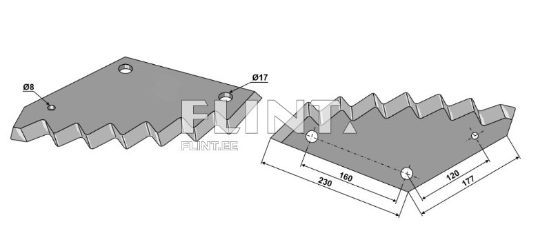 Söödamikseri tera Trioliet 05818, 44099 (väike)