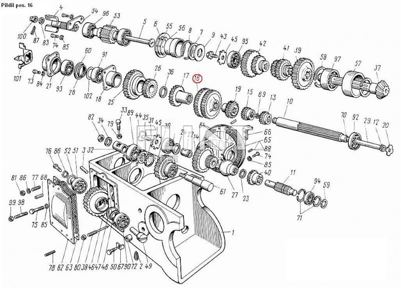 Hammasratas 40-1701055