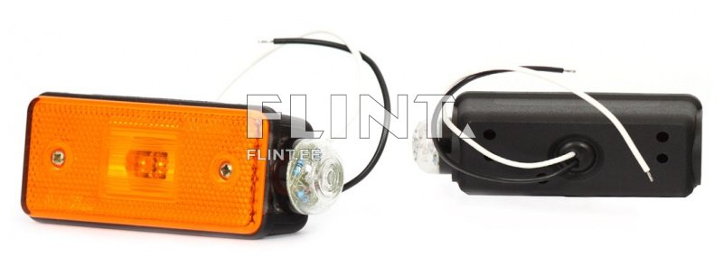 Küljetuli W22 parem 24V valge (116x46x44mm)