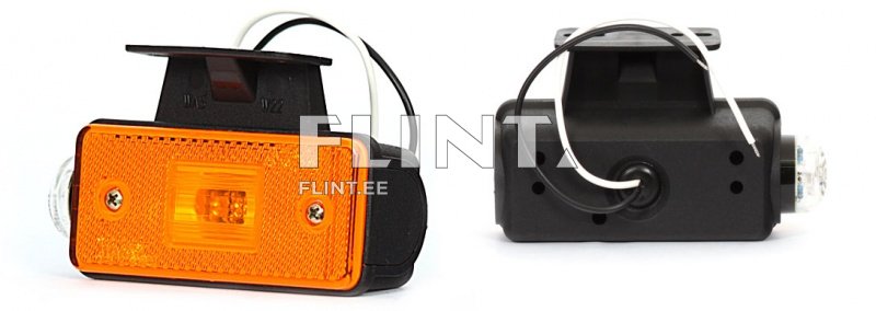 Küljetuli W22 kronsteiniga parem 12V punane (116x46x44mm)