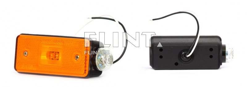 Küljetuli W22 vasak 24V punane (116x46x44mm)