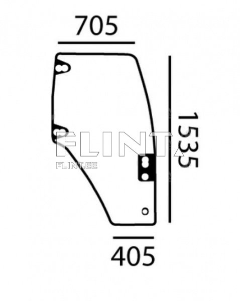 Ukseklaas - parem New Holland/ Case - TL100A / JX1100U (82015334)