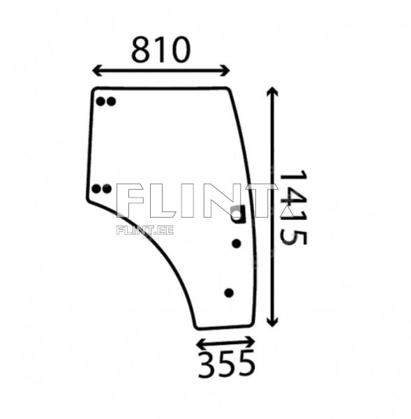 Ukseklaas - parem New Holland - T5.95 / T5.105 / T5.115 (84224131)