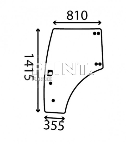 Ukseklaas - vasak New Holland - T5.95 / T5.105 / T5.115 (84224132)