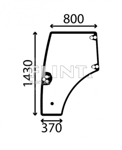 Ukseklaas - vasak New Holland/ Case - TD5.95 / Farmall 95A (84396396)