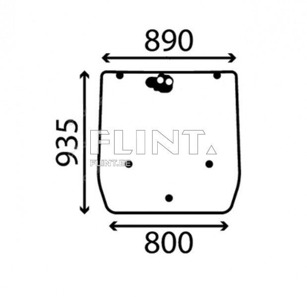 Tagaklaas New Holland - T5.105 / T5.115 (84327955)
