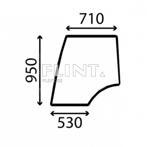 Ukseklaas - vasak Valtra 6550HI / 6350HI / T170 (31506100)