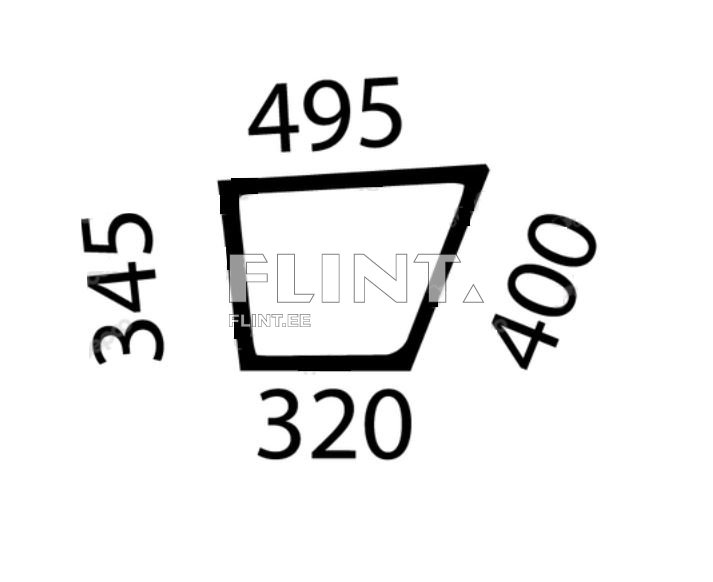 Ukseklaasi alumine nurk - vasak Valtra 6550HI / 6350HI / T170 (31506300)
