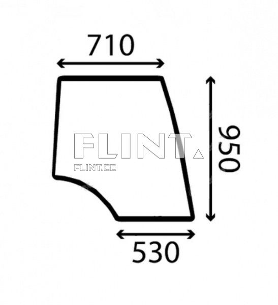 Ukseklaas - parem Valtra 6550HI / 6350HI / T170 (31506000)