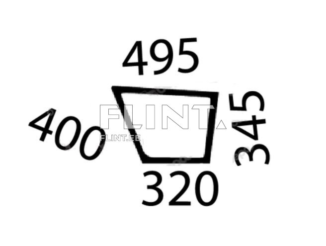 Ukseklaasi alumine osa - parem Valtra 6550HI / 6350HI (31506200)