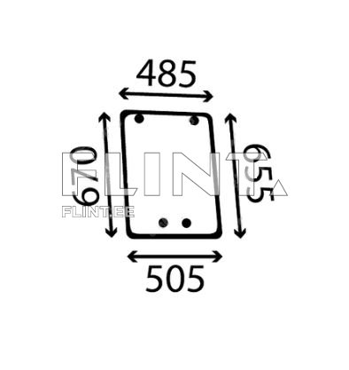 Küljeklaas - vasak Valtra 6550HI / 6350HI / T170 (31534900)