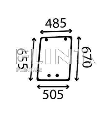 Küljeklaas - parem Valtra 6550HI / 6350HI / T170 (31535000)