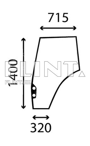 Ukseklaas - vasak Valtra N101 / T151EH / T161H / T191LS (36268510)