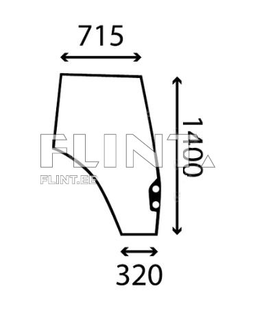 Ukseklaas - parem Valtra N101 / T151EH / T161H / T191LS (36297810)