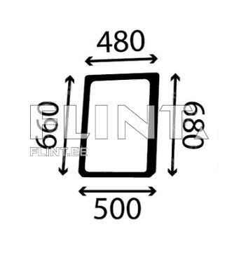 Küljeklaas - parem Valtra N101 / T151EH / T161H / T191LS / N141LS (36424700)