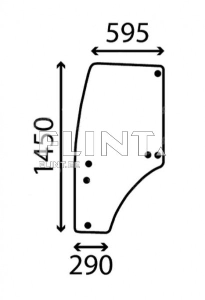 Ukseklaas - vasak John Deere 5100M / 5820 (R198624)