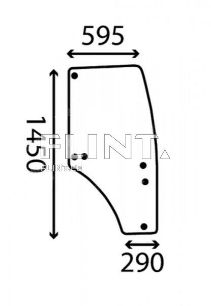 Ukseklaas - parem John Deere 5100M / 5820 (R198625)