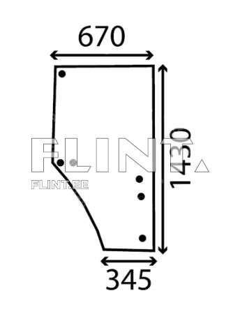 Ukseklaas - parem John Deere 7530PR (L169103)