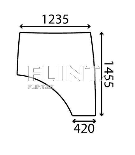 Ukseklaas - parem John Deere 6250R (L209054)
