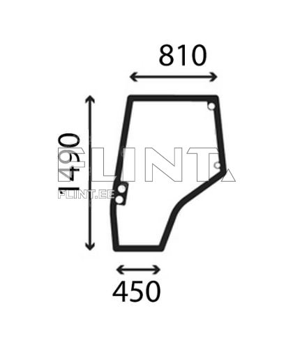 Ukseklaas - vasak Massey Ferguson 5455 / 5470 (4272774M1)