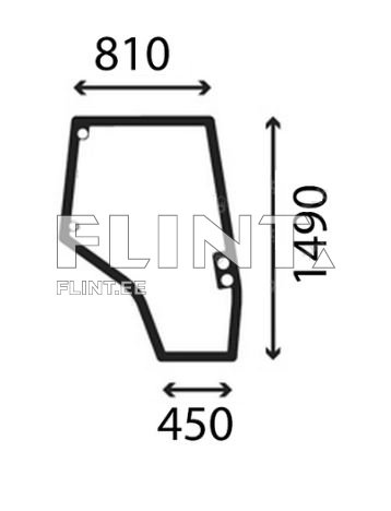Ukseklaas - parem Massey Ferguson 5455 / 5470 (4272775M1)
