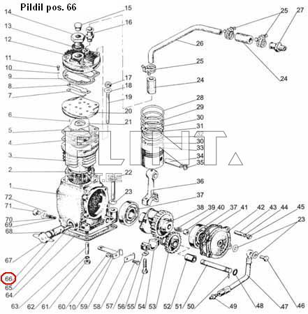 Kompressori lülitus võll A29.01.251