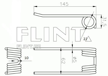 Koguri pii Krone 212.1480.00; 938148 (145x62x5; ava 22mm)