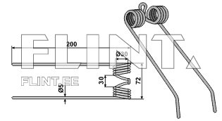 Koguri pii Claas 8079972 (200x72x5; ava 30mm)