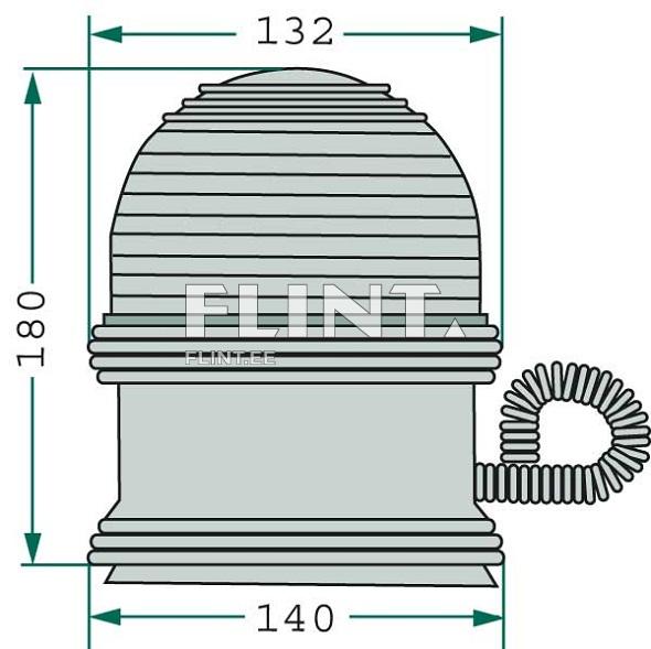 Toode on ümmargune, ribaprintidega kattega, millel on kolm mõõtu tähistatud: laius 132 mm, kõrgus 180 mm ja põhja läbimõõt 140 mm. Tootel on külge seotud spiraalne keerdjuhe.