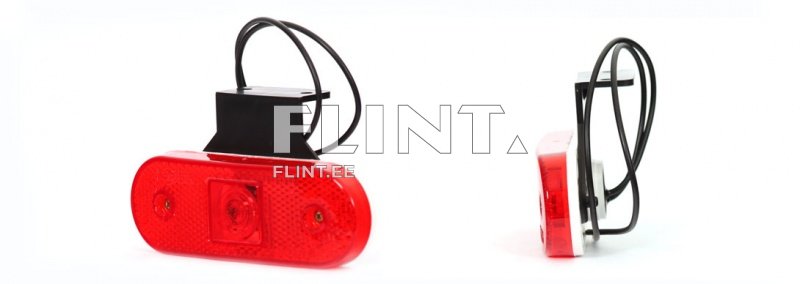 Tuli W47 12-24V punane kronsteiniga (114x40x25mm)