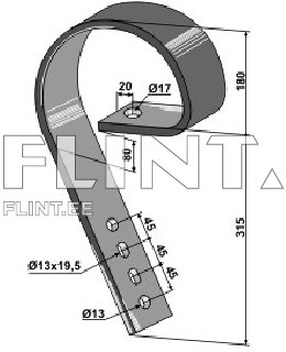 Vedrupii 495x80x10mm Väderstad Crossboard 202181