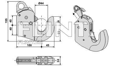 Kiirlukustatav aisa ots Cat.1 (Max.70HP) CBM Opti-Lock