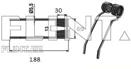 Koguri pii Claas 918238/9034502/Jaguar62 (188x69x5,6; ava 30mm)