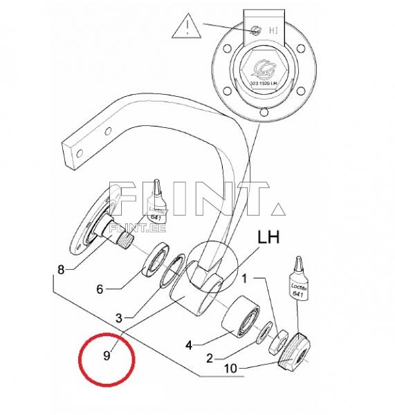 Vannas+rumm 60x25 D1 (5128100) parem Lemken Rubin