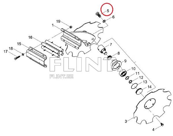 Rummu polt 00360468 (M20x45 10,9) Horsch