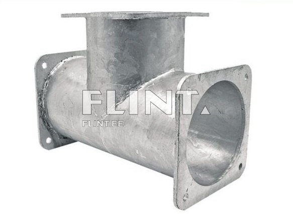 T-flants 90C 6"x6"x6" (150x150x150mm) 250x260mm