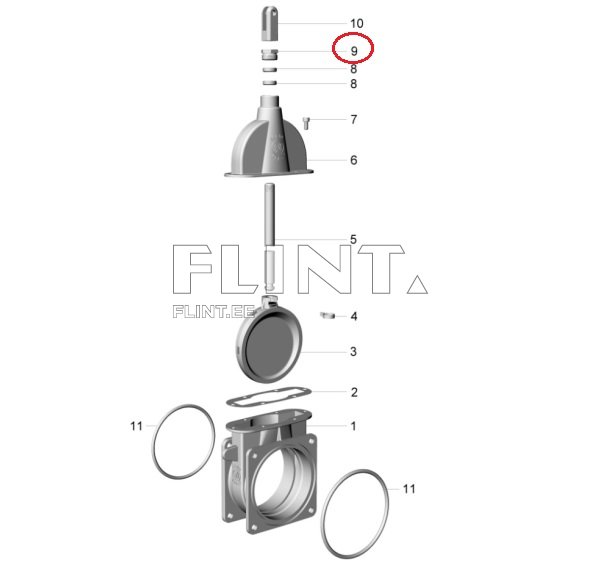 Siibri mutter 4", 5", 6" M30x2 MZ