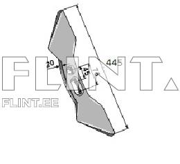 Koguri pii Pöttinger 436138; 436144 (157x65x5,5; ava 25mm)