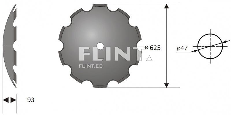Randaali ketas BDT 3,0-7,0 N.154.00.414 (46x660mm)